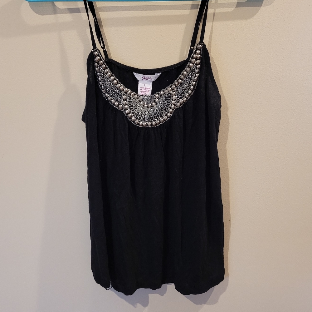 Candie's Black Tank Top